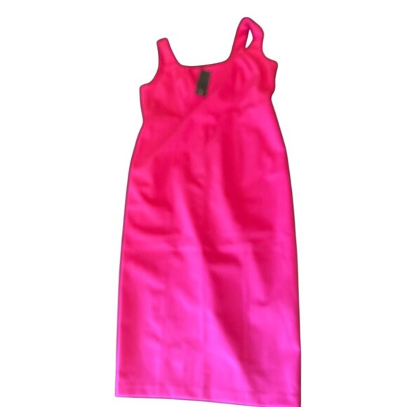 Christian Lacroix Womens Fuchsia Sleeveless Sheath Dress Size L Nylon/Spandex Bl - Picture 1 of 6